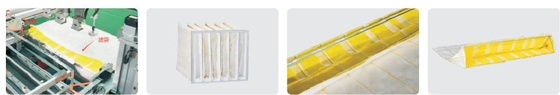 12pcs/Min Air Filter Pleating Machine Successful Air Filter Frame Production