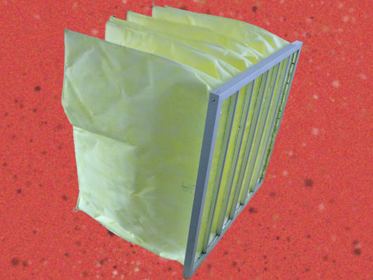 Galvanized Steel Synthetic Media G4 8 Pockets Hepa Filtration Systems Green