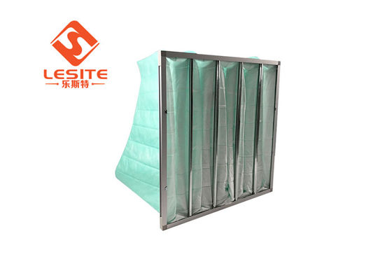 Small Resistance Glass Fiber 21mm H14 Aluminum Bag Filter ,  Pocket Air Filter