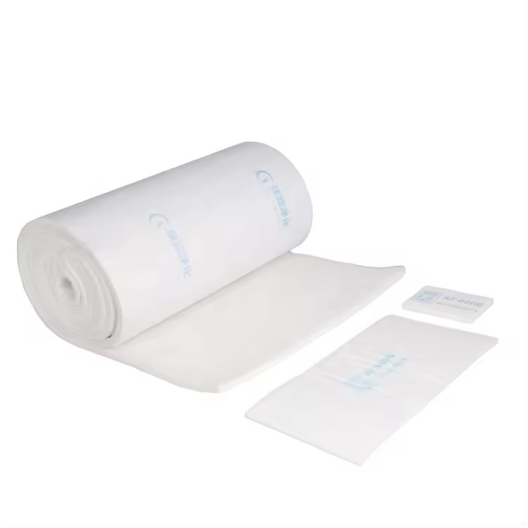 Medium Filter Media / Ceiling Filter For Spray Booth Air Outlet Side Pasted With Cloth Or Mesh