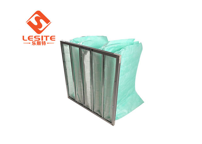 Hospital Use Aluminum Alloy Frame Fiberglass F8 Bag Filter For AC