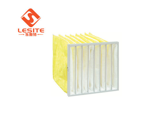 Solid Sructure All Metal Frame 500mm Aluminum Bag Filter , Hepa 14 Filter